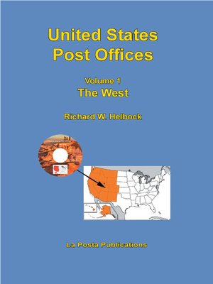 cover image of United States Post Offices Volume 1 the West